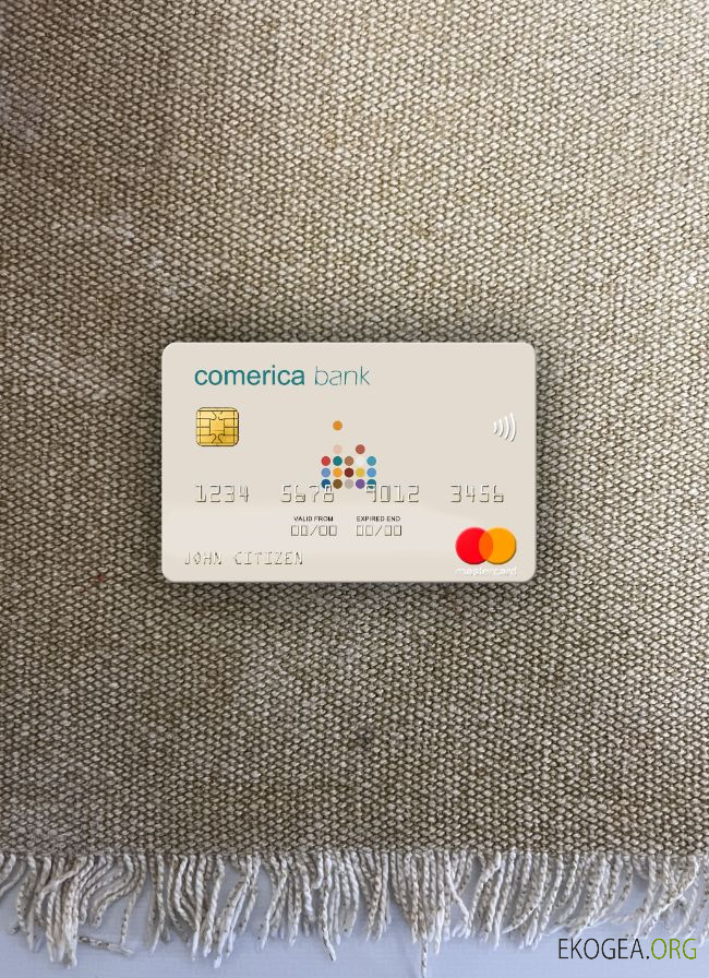 USA Comerica Bank mastercard photolook ,